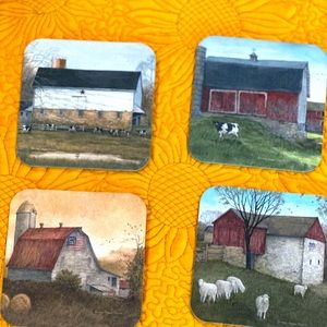 Set 4 Coasters - Country Path